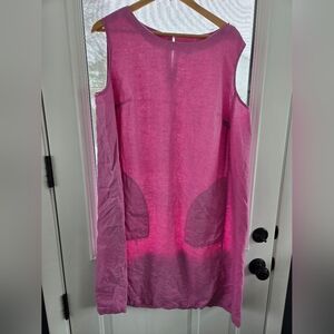 J. Jill Linen Dress Purplish Pink Sleeveless Women's 2x Lagonlook